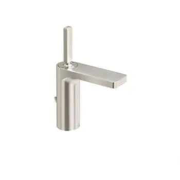 Strata single-lever joystick basin mixer, brushed nickel