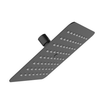 Urban X flat shower head, 8”, matte black