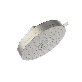shower head, 5 1/2”, 2-spray, brushed nickel