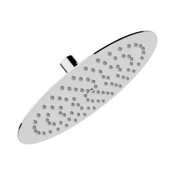 flat shower head, 10", chrome