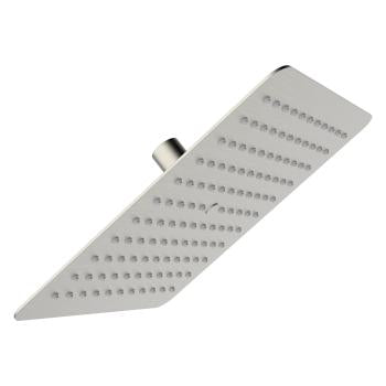 Urban X flat shower head, 10", brushed nickel
