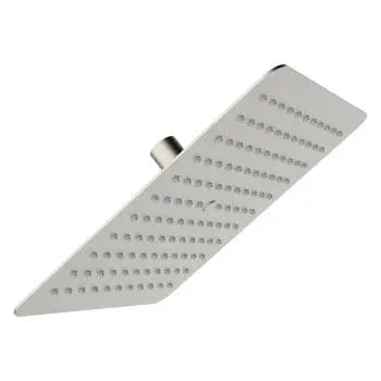 Urban X flat shower head, 10", brushed nickel