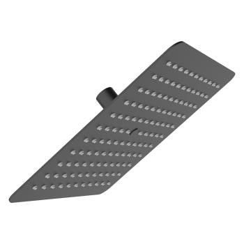 Urban X flat shower head, 10", matte black