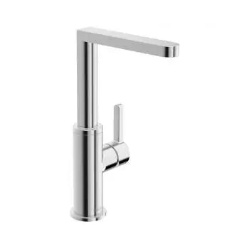 Edge single-lever kitchen prep faucet, with swivel spout, chrome