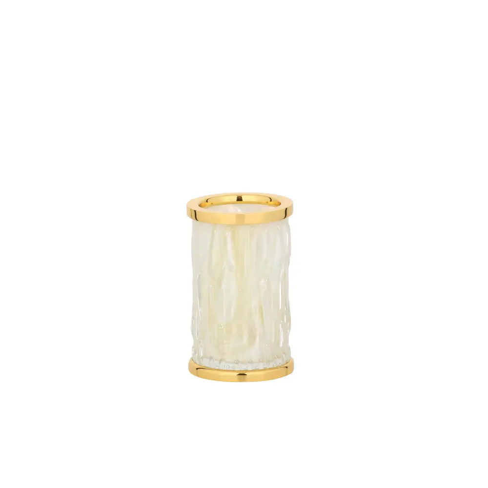Vista D'oro Wee White Glass Toothbrush Holder - Hentell