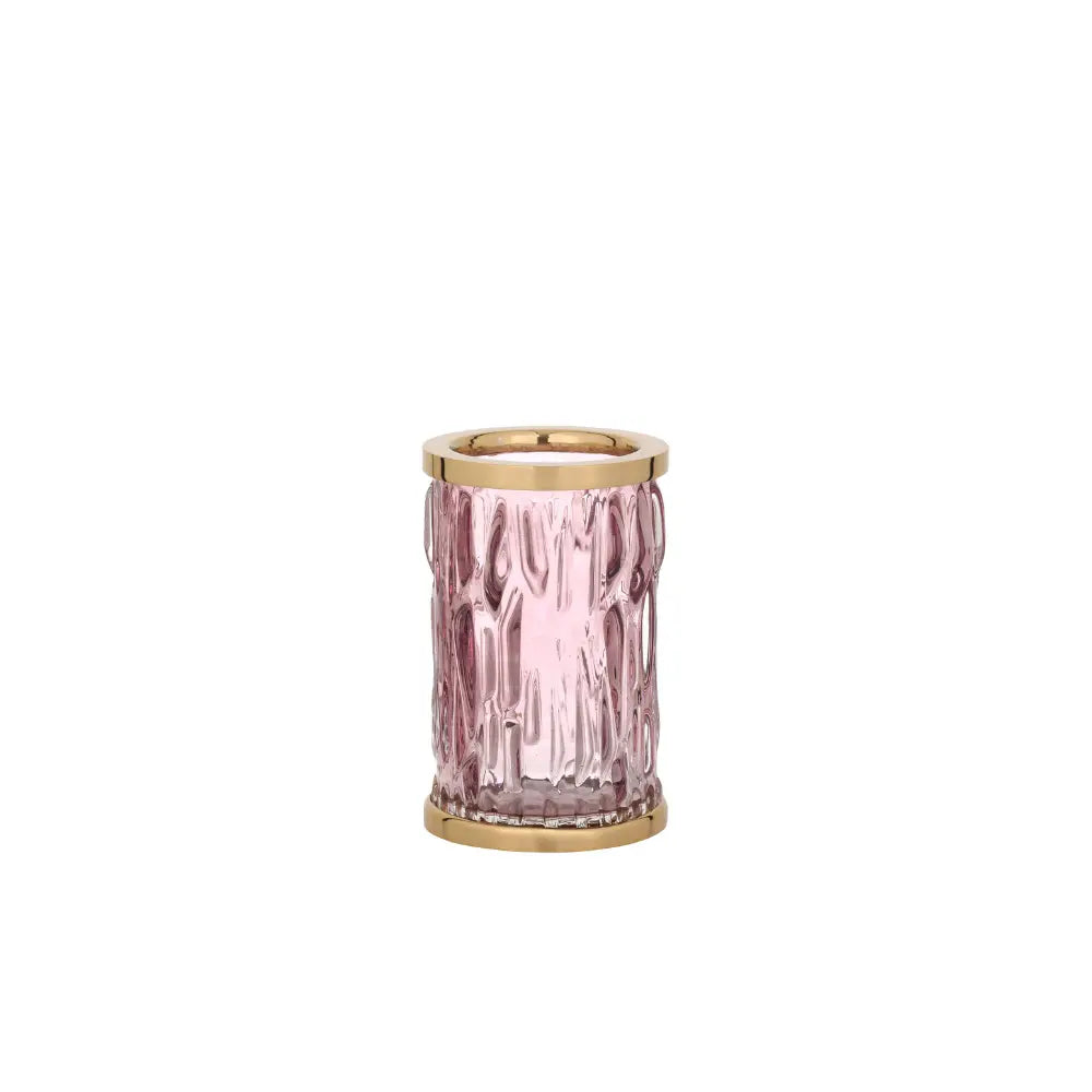 Vista D'oro Wee Pink Glass Toothbrush Holder - Hentell