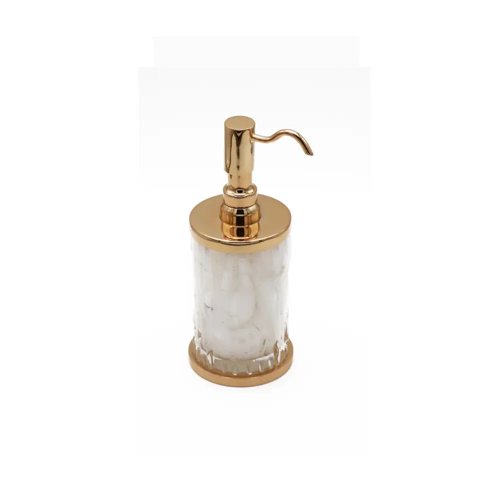 Vista D'oro Wee White Glass Soap Dispenser - Hentell