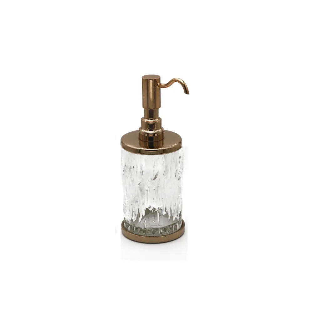 Vista D'oro Wee Transparent Glass Soap Dispenser - Hentell