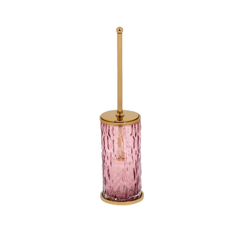 Vista D'oro Wee Pink Glass Toilet Brush - Hentell