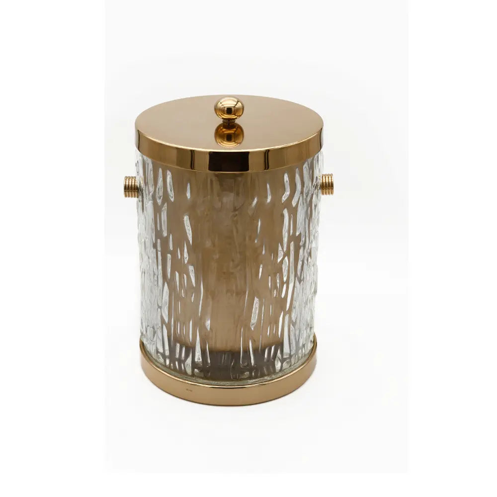 Vista D'oro Wee Transparent Glass Waste Bin - Hentell