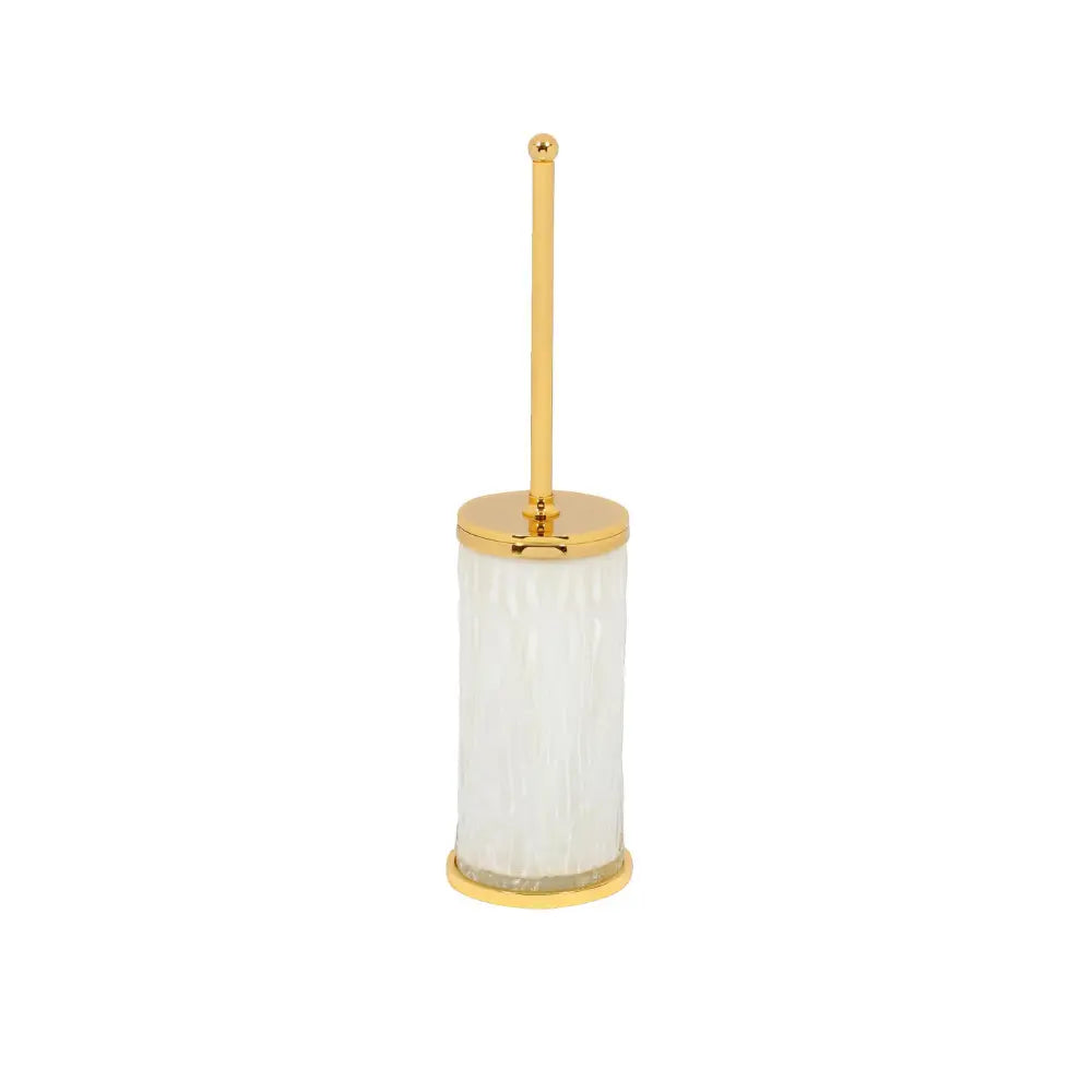 Vista D'oro Wee White Glass Toilet Brush - Hentell