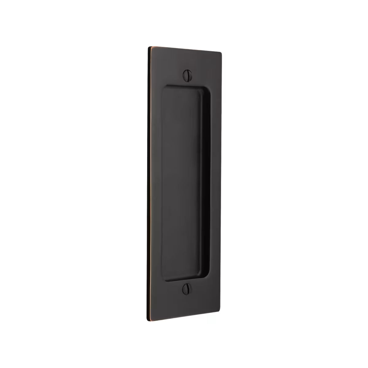 Modern Rectangular Flush Pull with Surface Screws