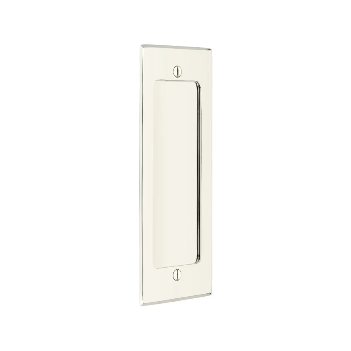 Modern Rectangular Flush Pull with Surface Screws