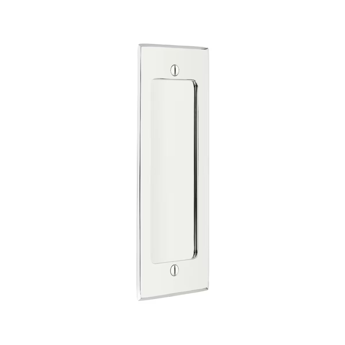 Modern Rectangular Flush Pull with Surface Screws