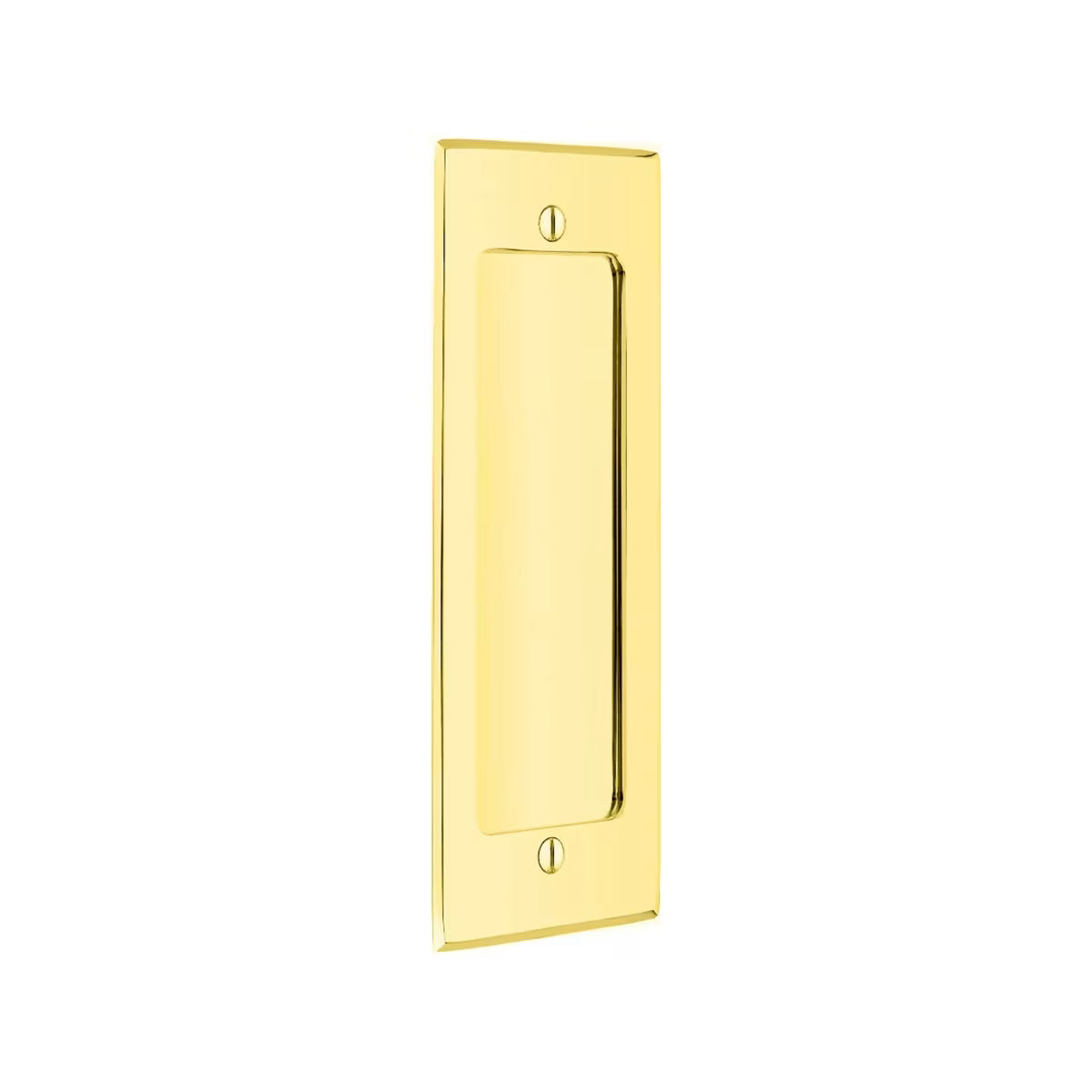 Modern Rectangular Flush Pull with Surface Screws