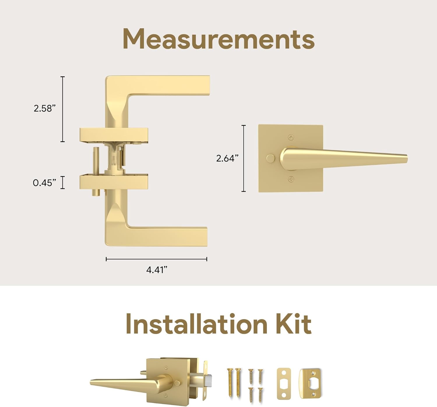 Mega Handles Schein Door Lever