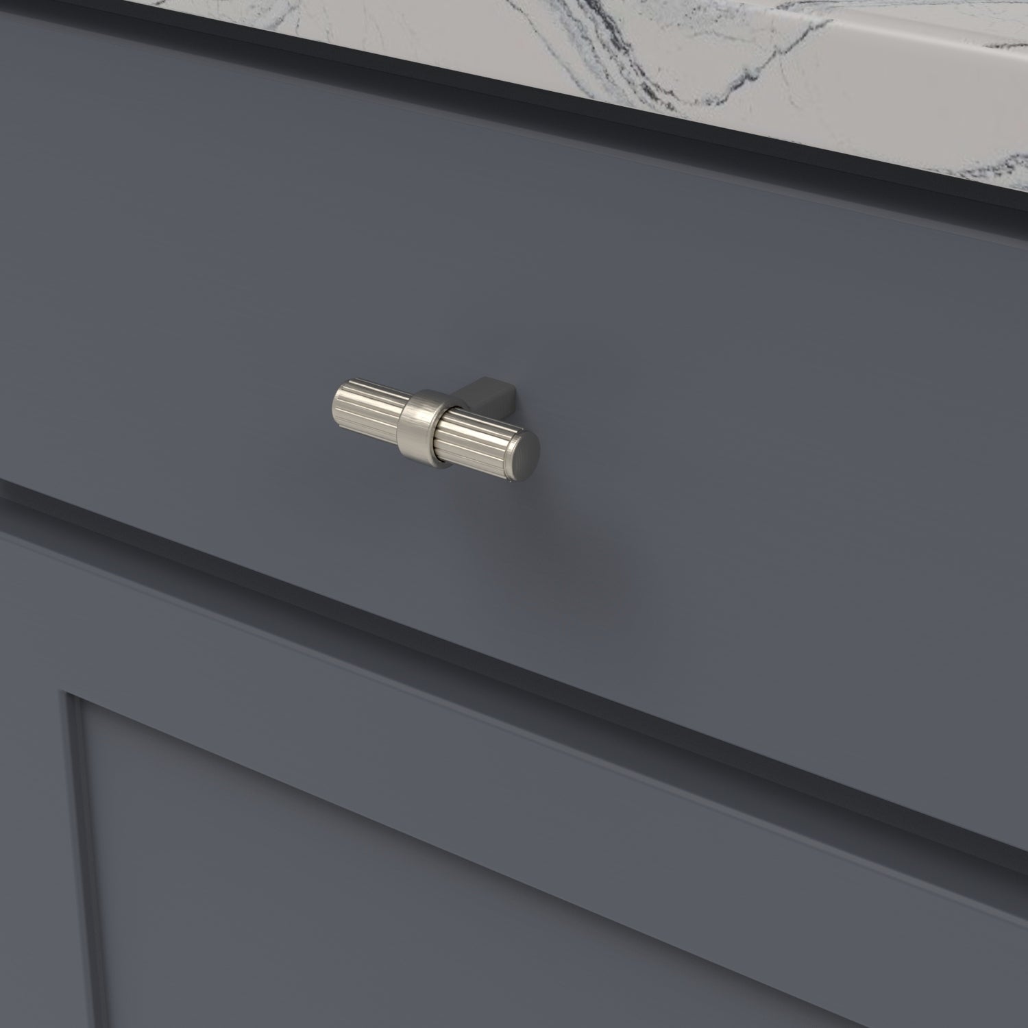 Belwith Keeler 2-3/8 Inch x 3/4 Inch Sinclaire T-Knob - Satin Nickel