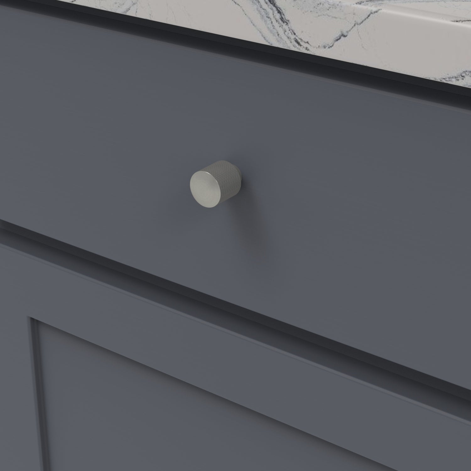 Belwith Keeler 7/8 Inch Diameter Verge Round Knob - Stainless Steel