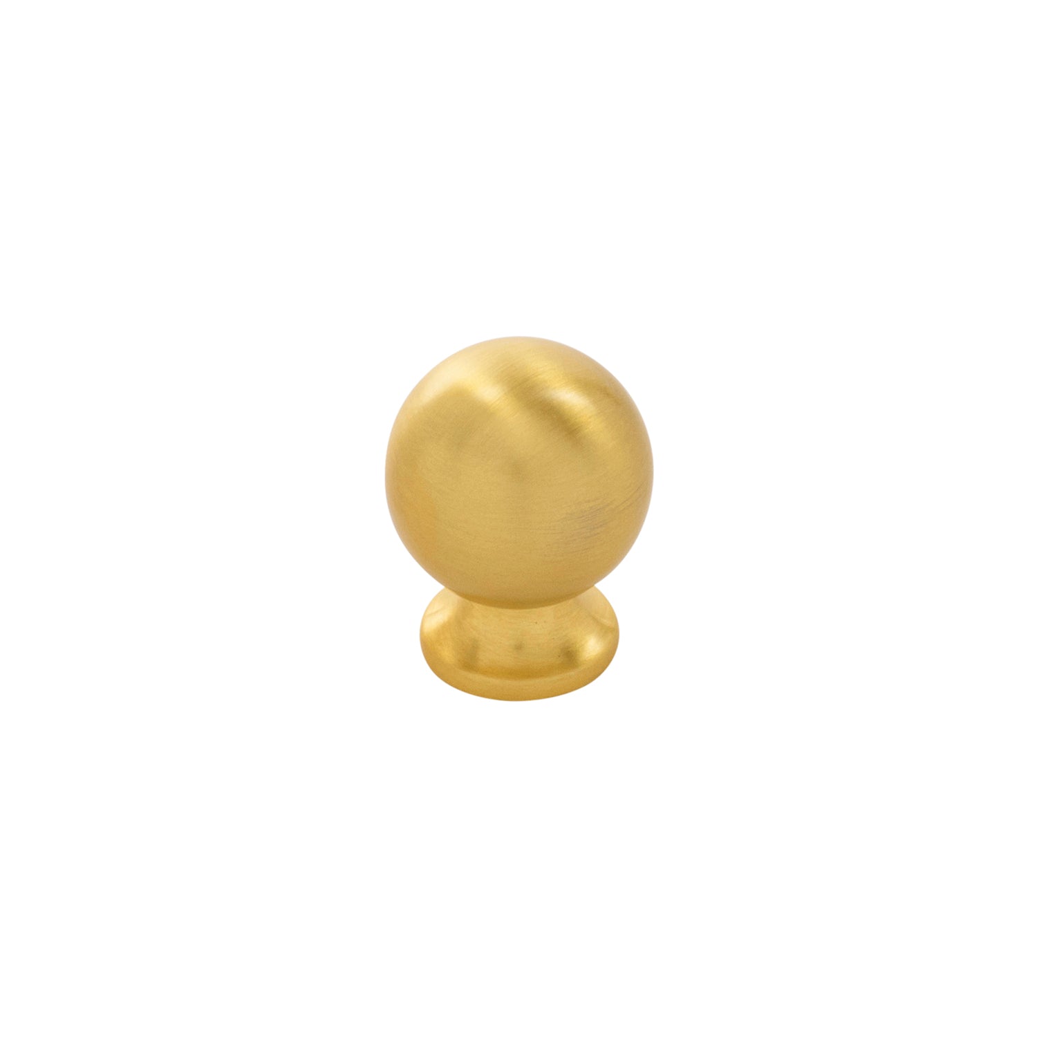 Belwith Keeler 3/4 Inch Diameter Bijou Akoya Round Knob - Brushed Golden Brass