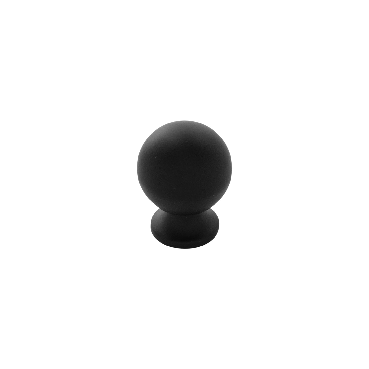 Belwith Keeler 3/4 Inch Diameter Bijou Akoya Round Knob - Matte Black