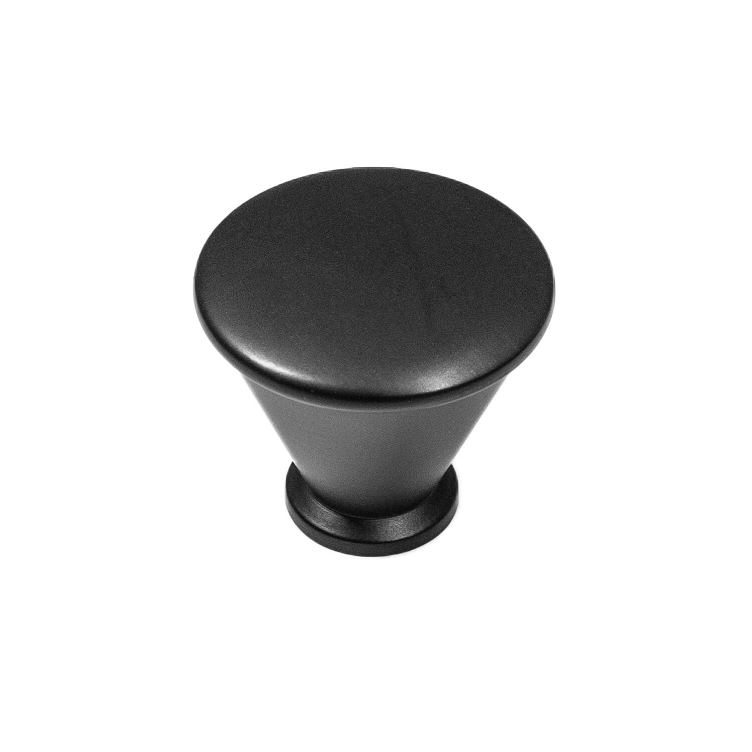 Belwith Keeler 1-1/4 Inch Diameter Facette Round Knob - Matte Black