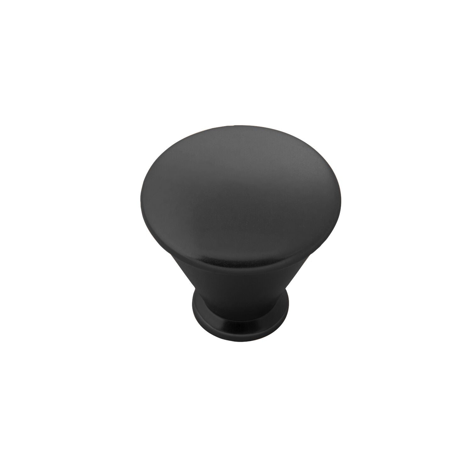Belwith Keeler 1-1/4 Inch Diameter Facette Round Knob - Matte Black
