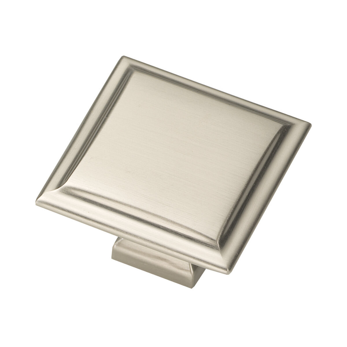 Belwith Keeler 1-1/2 Inch Square Studio II Square Knob - Satin Nickel
