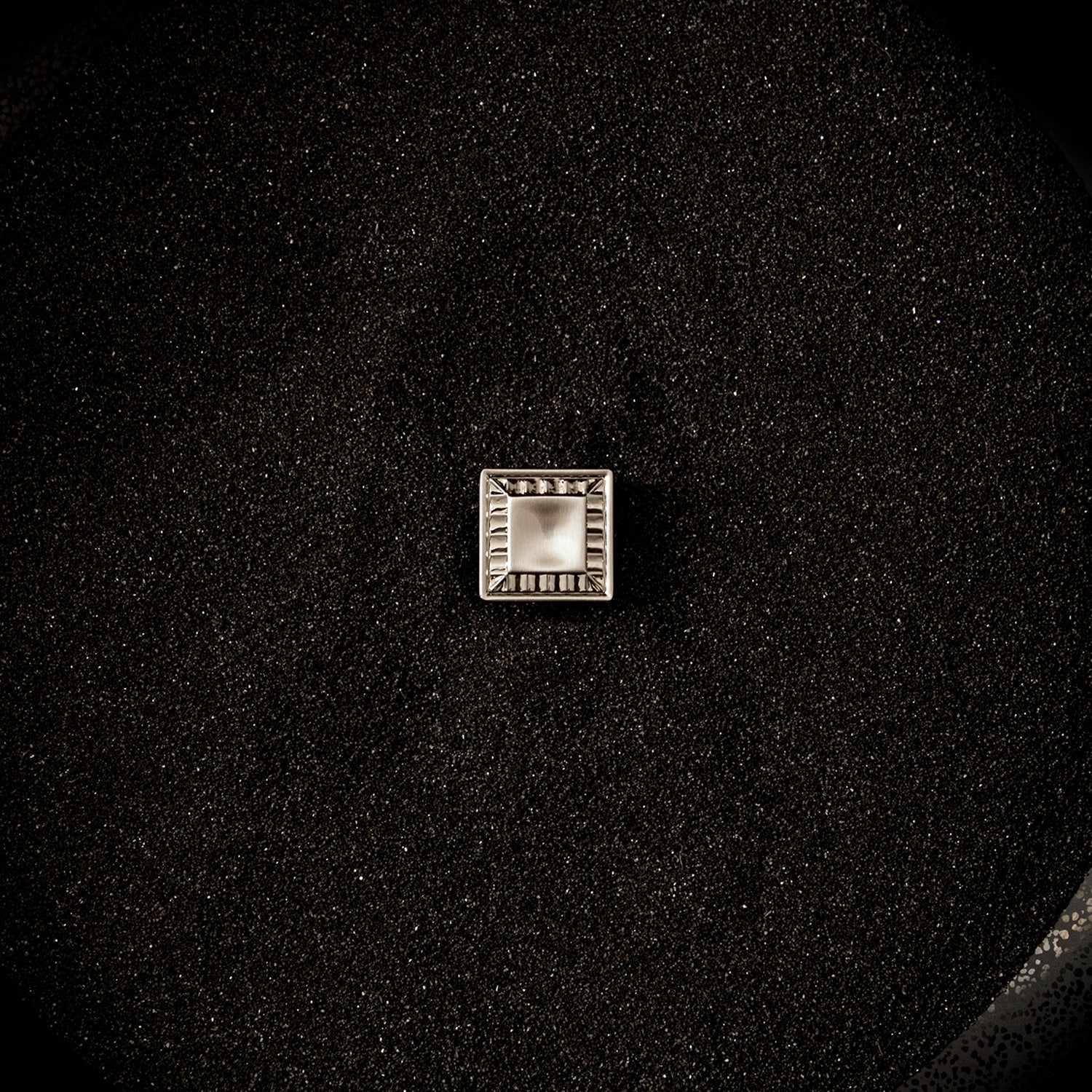 Belwith Keeler 1 Inch Square Bijou Astoria Square Knob - Satin Nickel