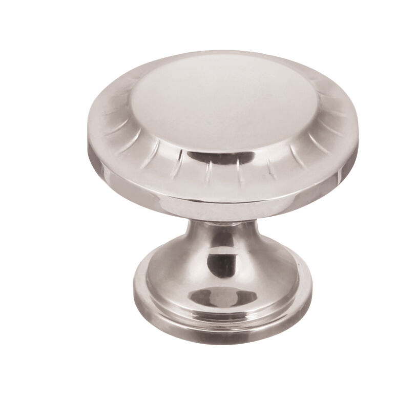 Belwith Keeler 1-3/16 Inch Diameter Vintage 1900 Round Knob - Polished Nickel