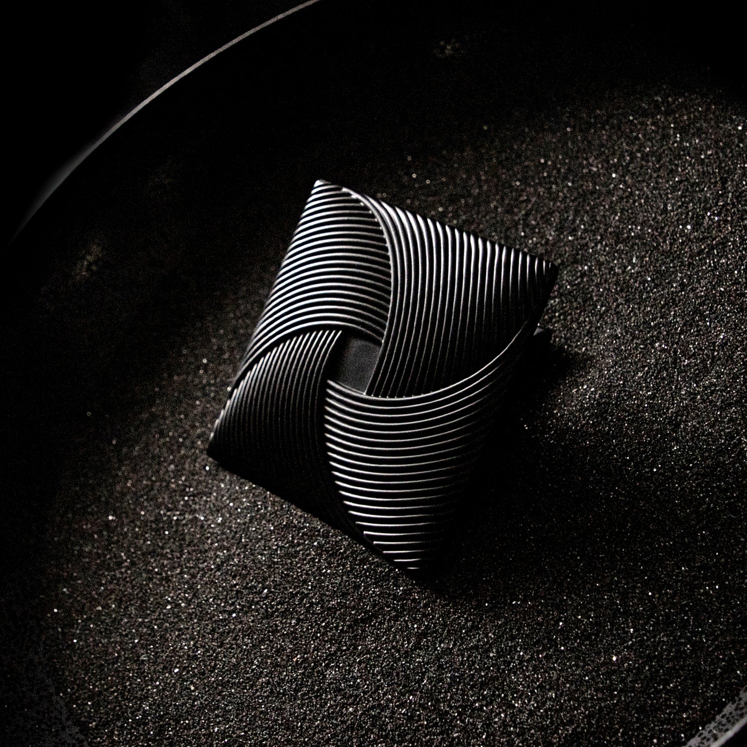 Belwith Keeler 3-1/2 Inch Square Bijou Tempest Square Knob - Matte Black