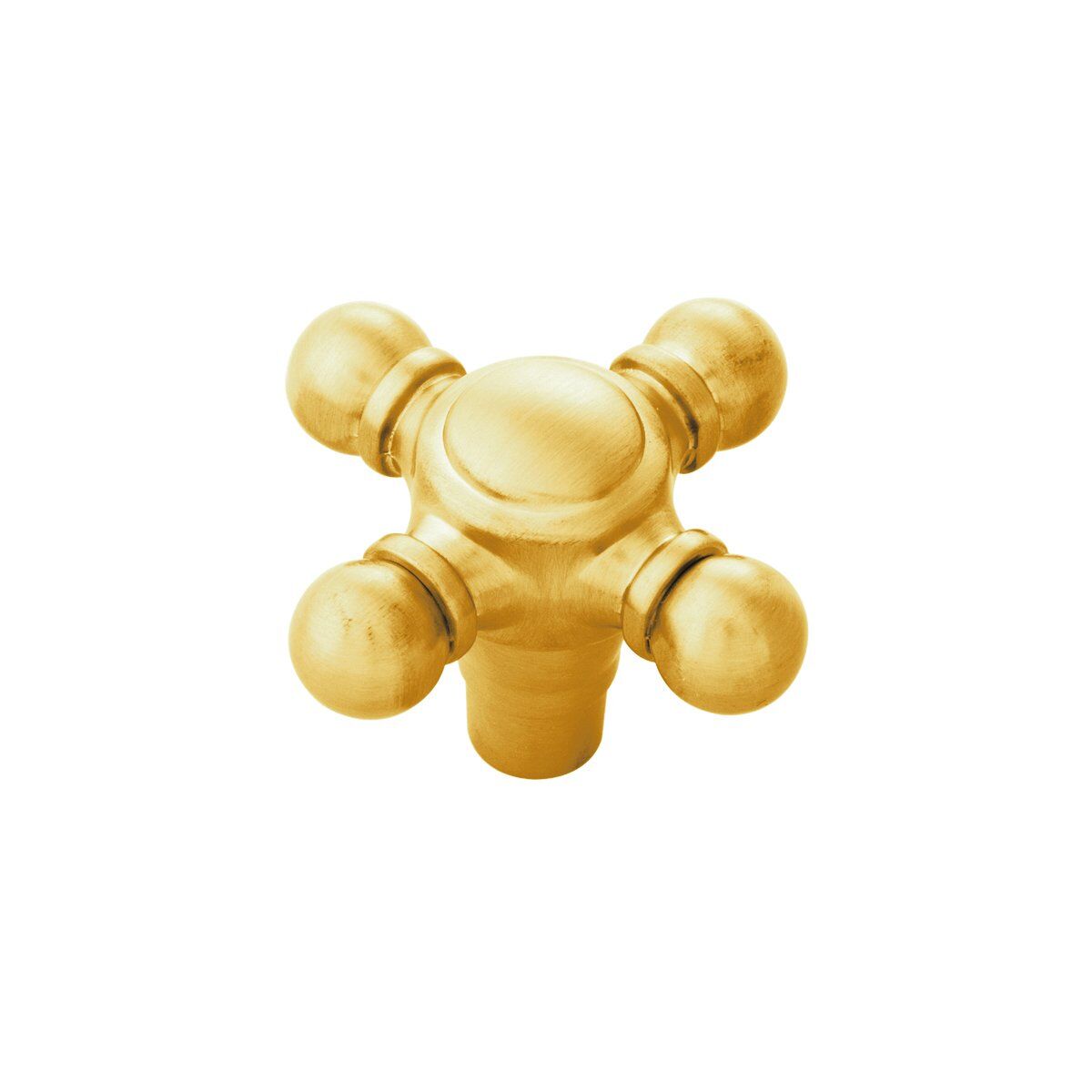 Belwith Keeler 1-11/16 Inch x 1-11/16 Inch Fuller Knob - Brushed Golden Brass