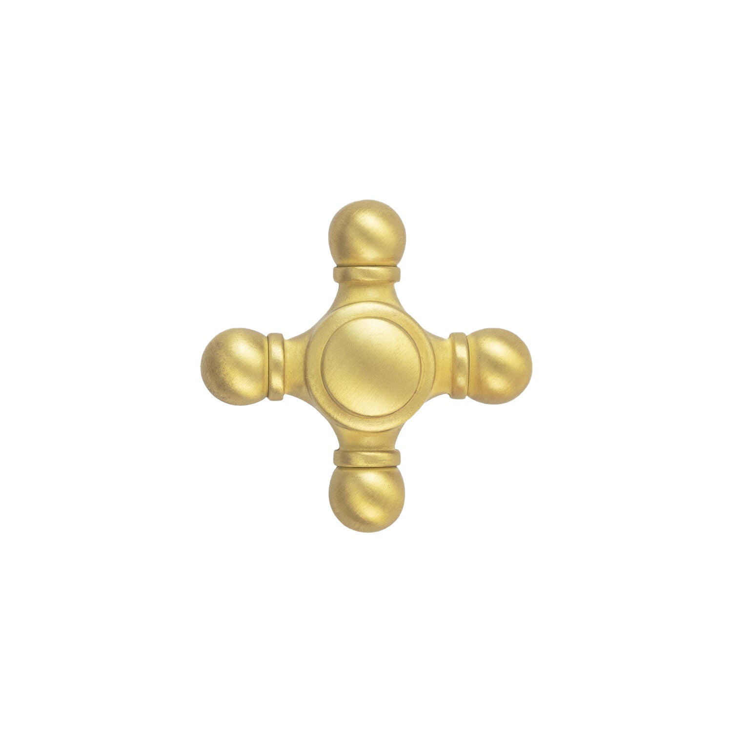 Belwith Keeler 1-11/16 Inch x 1-11/16 Inch Fuller Knob - Brushed Golden Brass