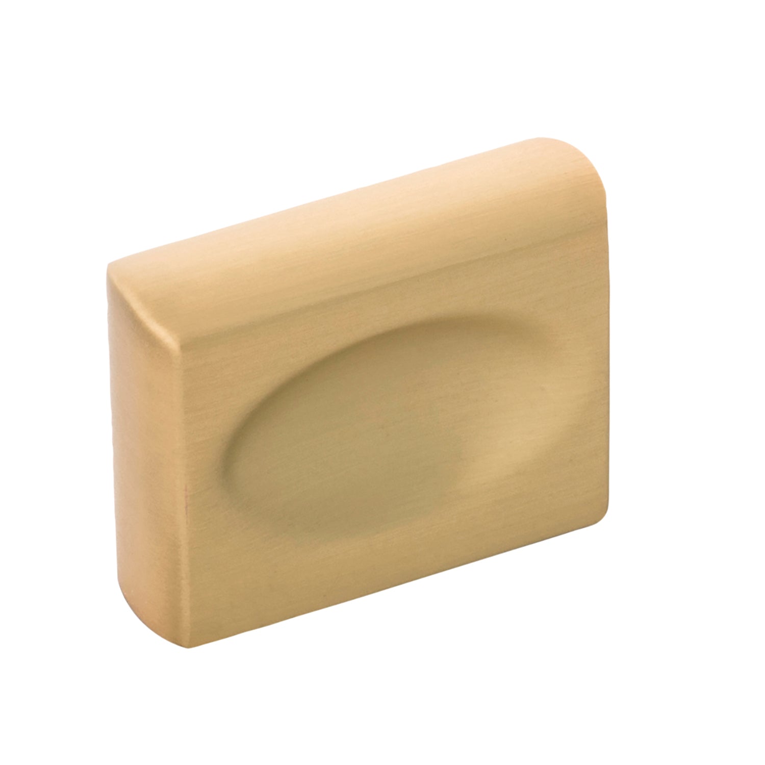 Belwith Keeler 1-3/8 Inch x 7/16 Inch Ingot Pinch Knob - Brushed Golden Brass