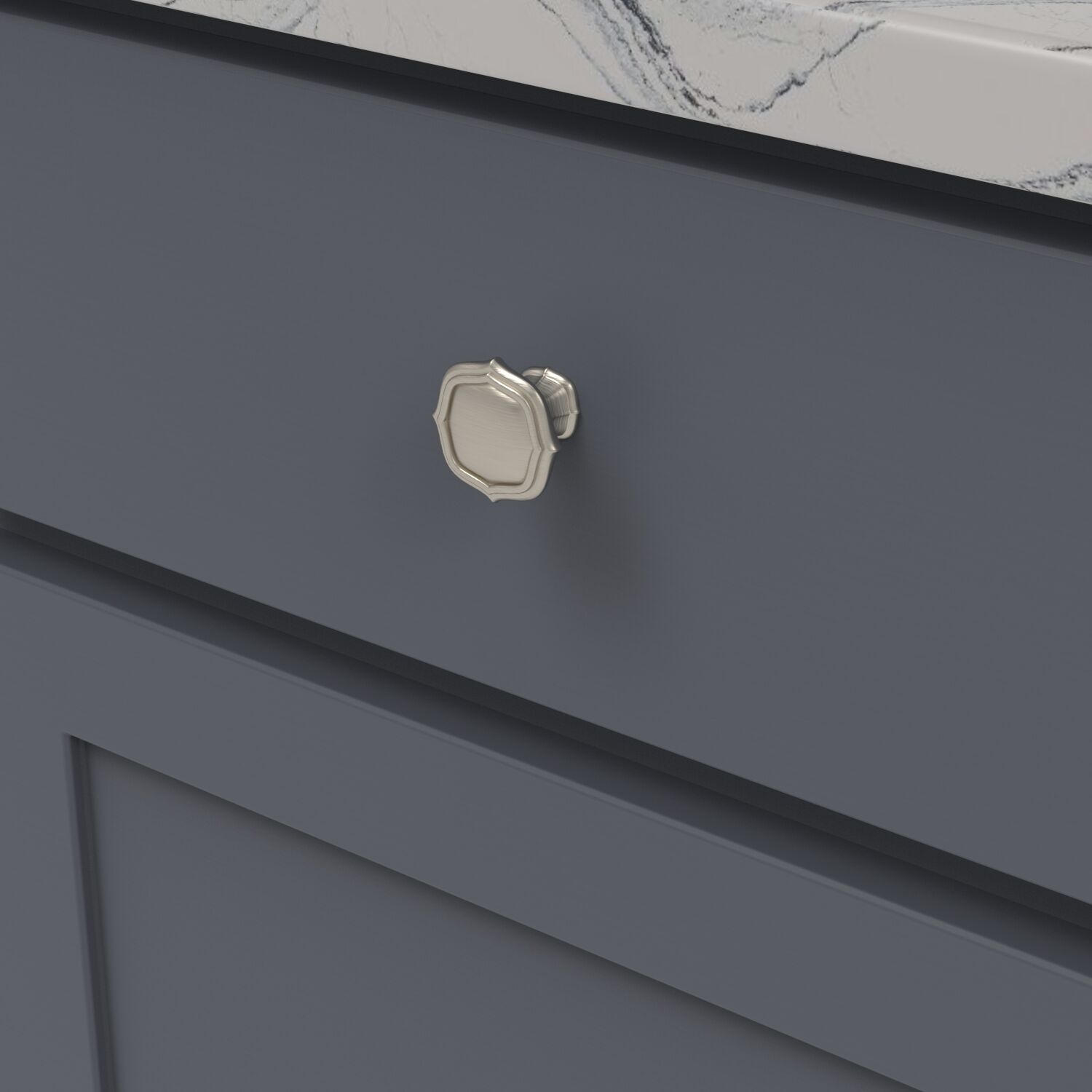 Belwith Keeler 1-1/2 Inch Diameter Trellis Knob - Satin Nickel