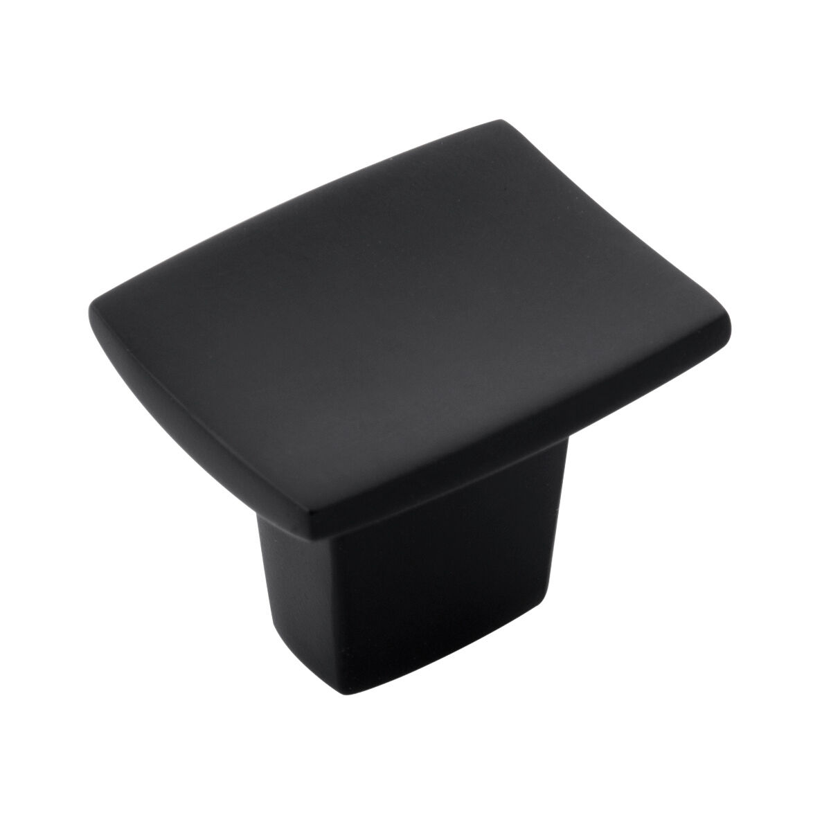 Belwith Keeler 1-1/4 Inch x 1 Inch Channel Rectangular Knob - Matte Black