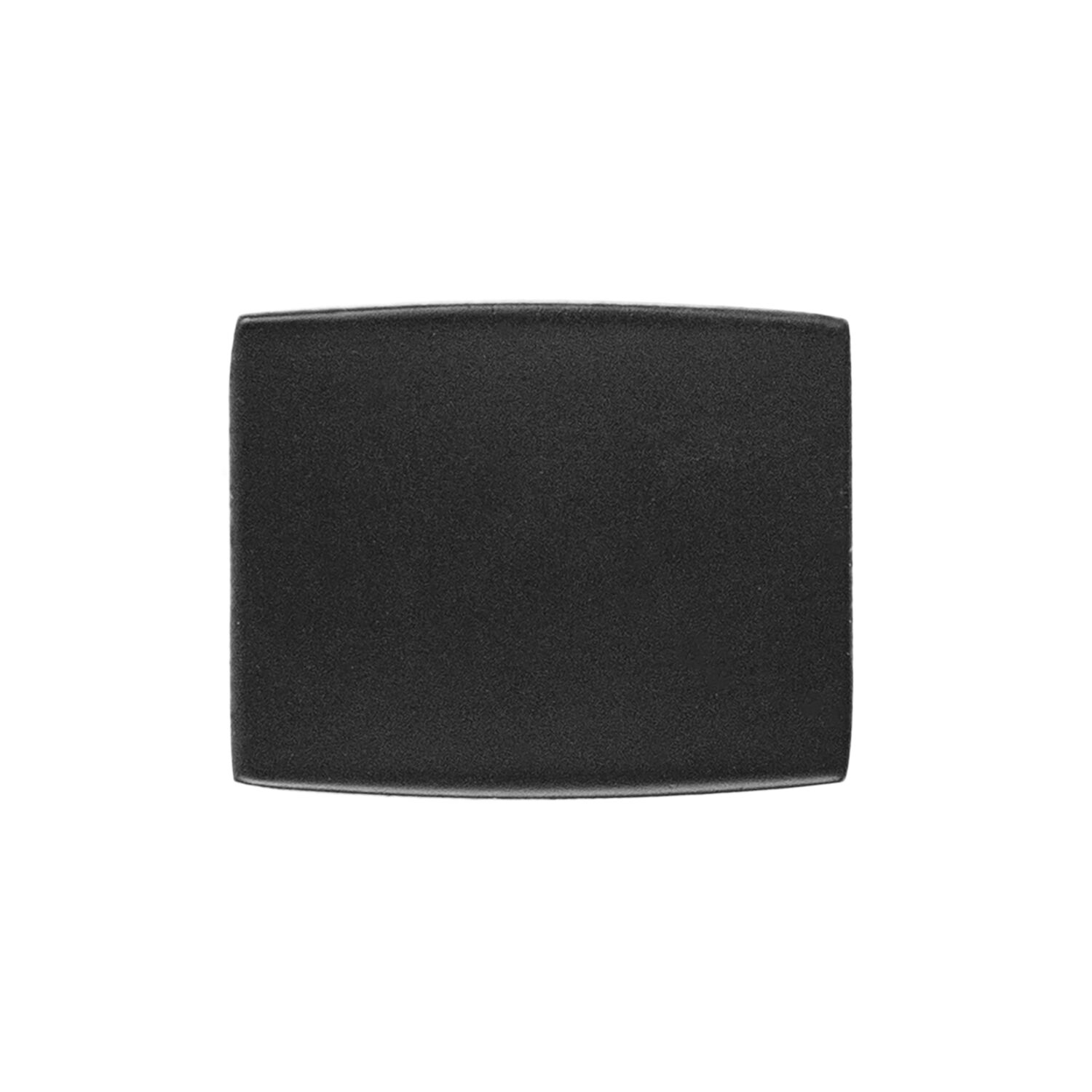 Belwith Keeler 1-1/4 Inch x 1 Inch Channel Rectangular Knob - Matte Black