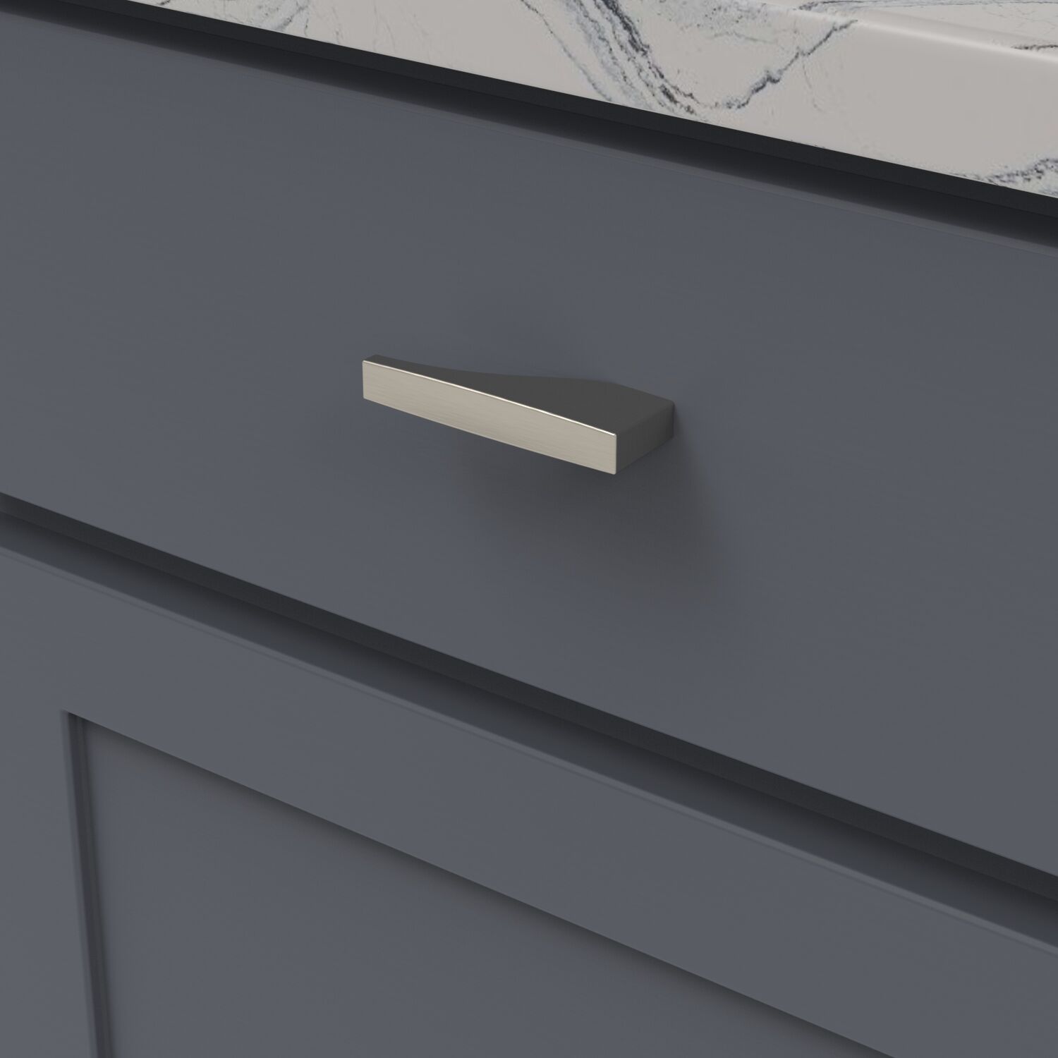 Belwith Keeler 3 Inch x 1/2 Inch Channel Knob - Satin Nickel