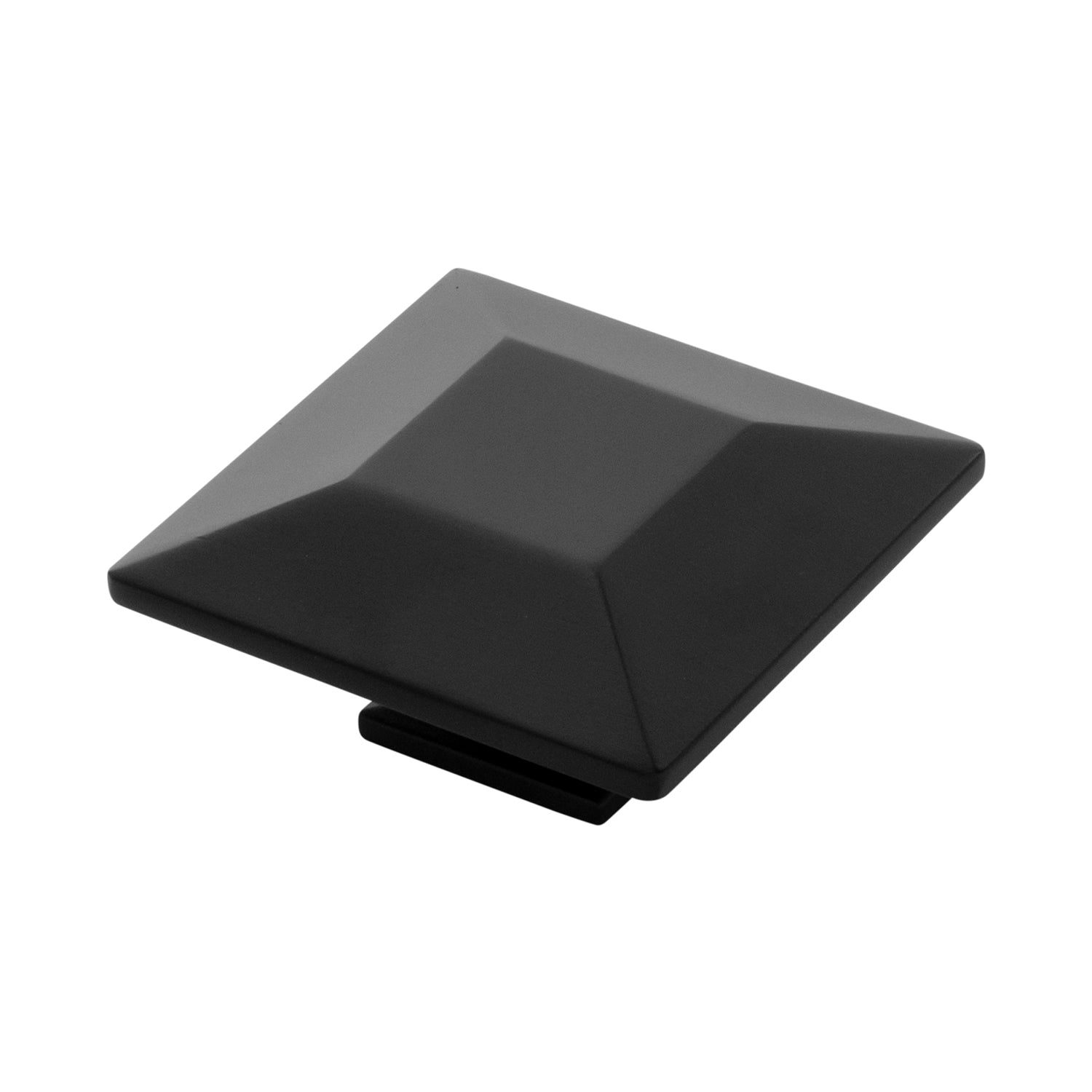 Belwith Keeler 2-3/4 Inch Square Bijou Polly Square Knob - Matte Black