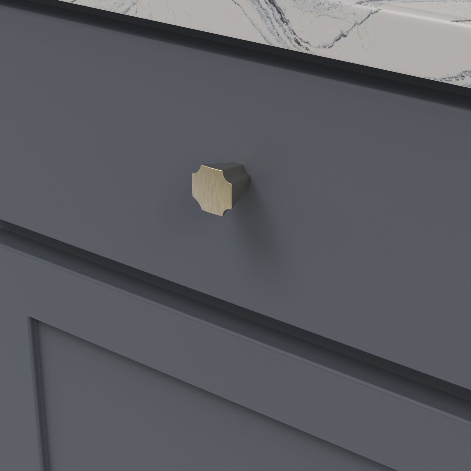 Belwith Keeler 1-1/8 Inch x 1-1/8 Inch Monarch Conical Knob - Champagne Bronze