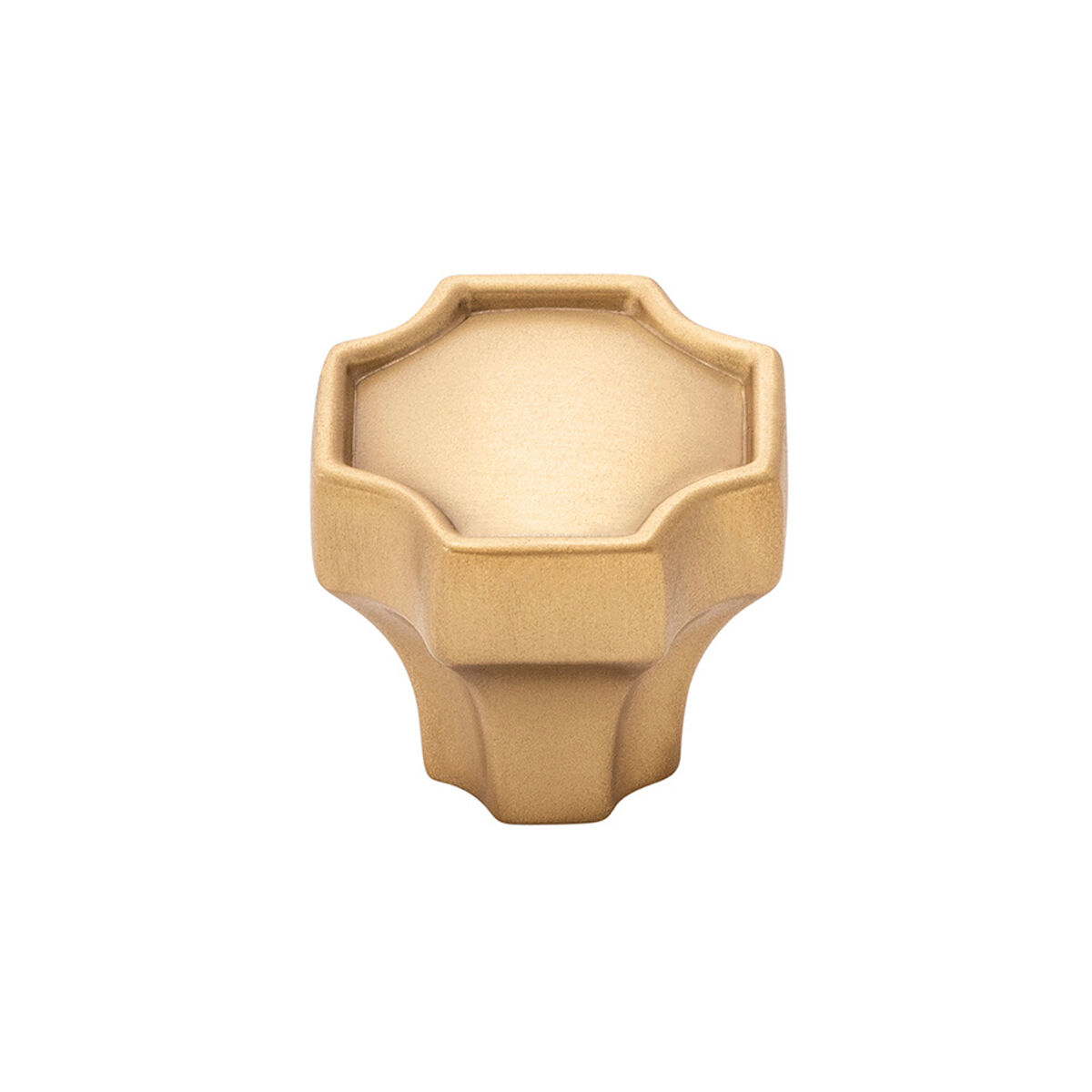 Belwith Keeler 1-1/4 Inch x 1-1/4 Inch Monarch Knob - Brushed Golden Brass