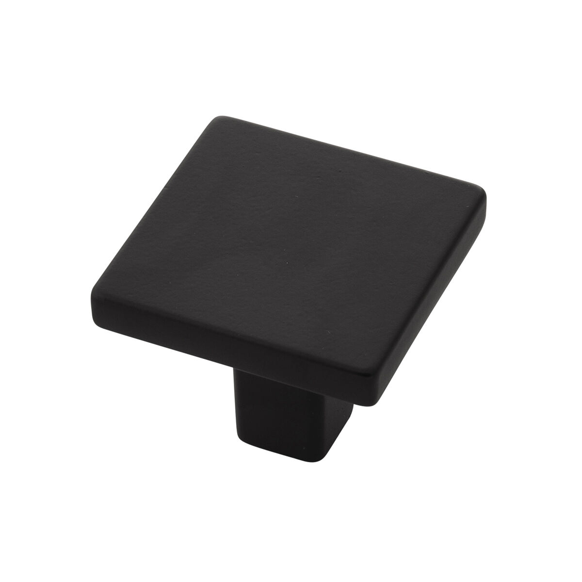 Belwith Keeler 1-5/16 Inch Square Emerge Square Knob - Matte Black
