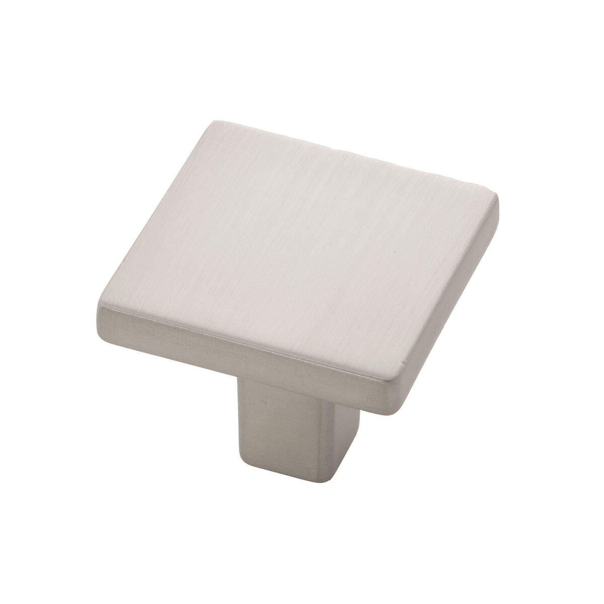 Belwith Keeler 1-5/16 Inch Square Emerge Square Knob - Satin Nickel