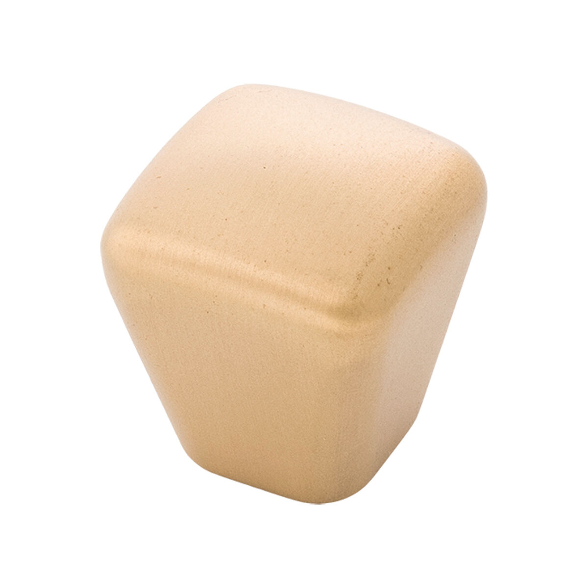 Belwith Keeler 1 Inch Square Harbor Conical Knob - Brushed Golden Brass