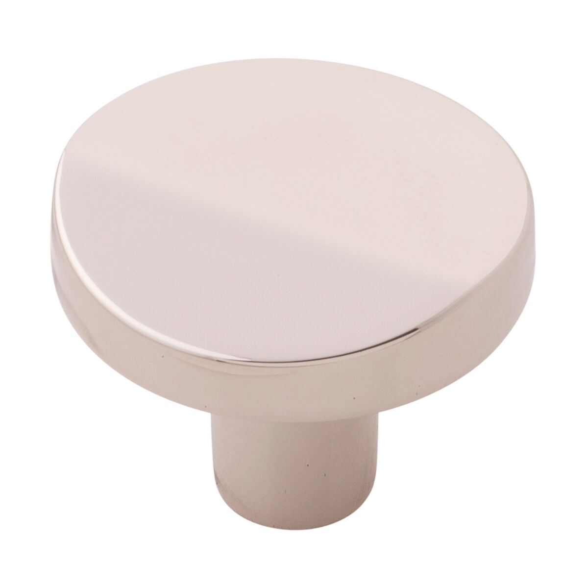 Belwith Keeler 1-3/8 Inch Diameter Veer Round Knob - Polished Nickel