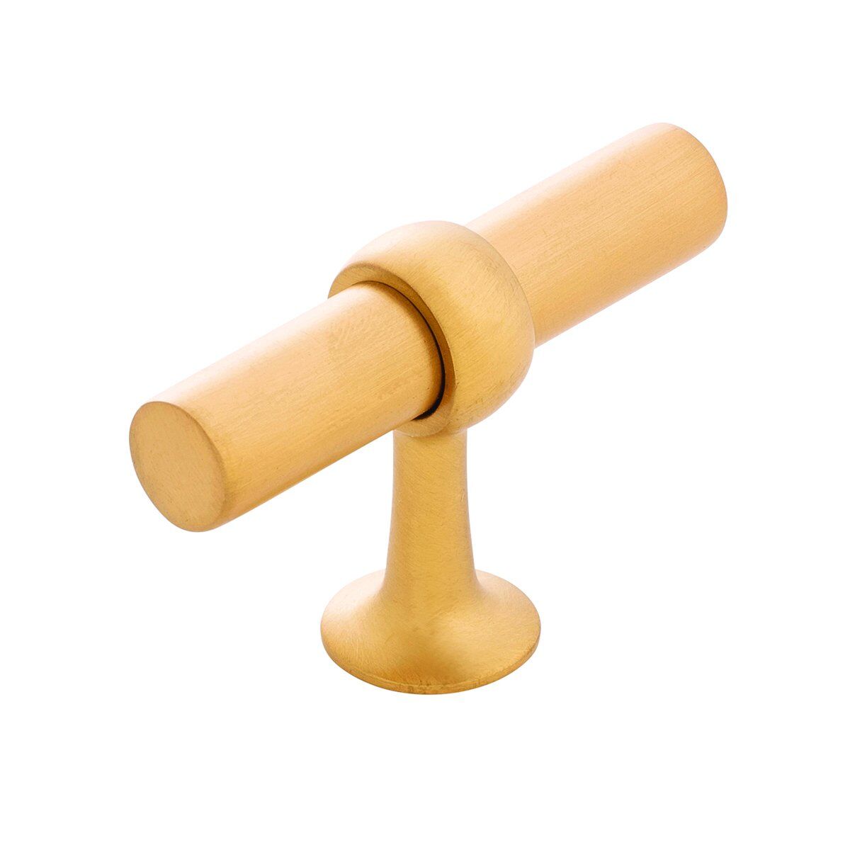Belwith Keeler 2-1/2 Inch X 13/16 Inch Ostia T-Knob - Brushed Golden Brass