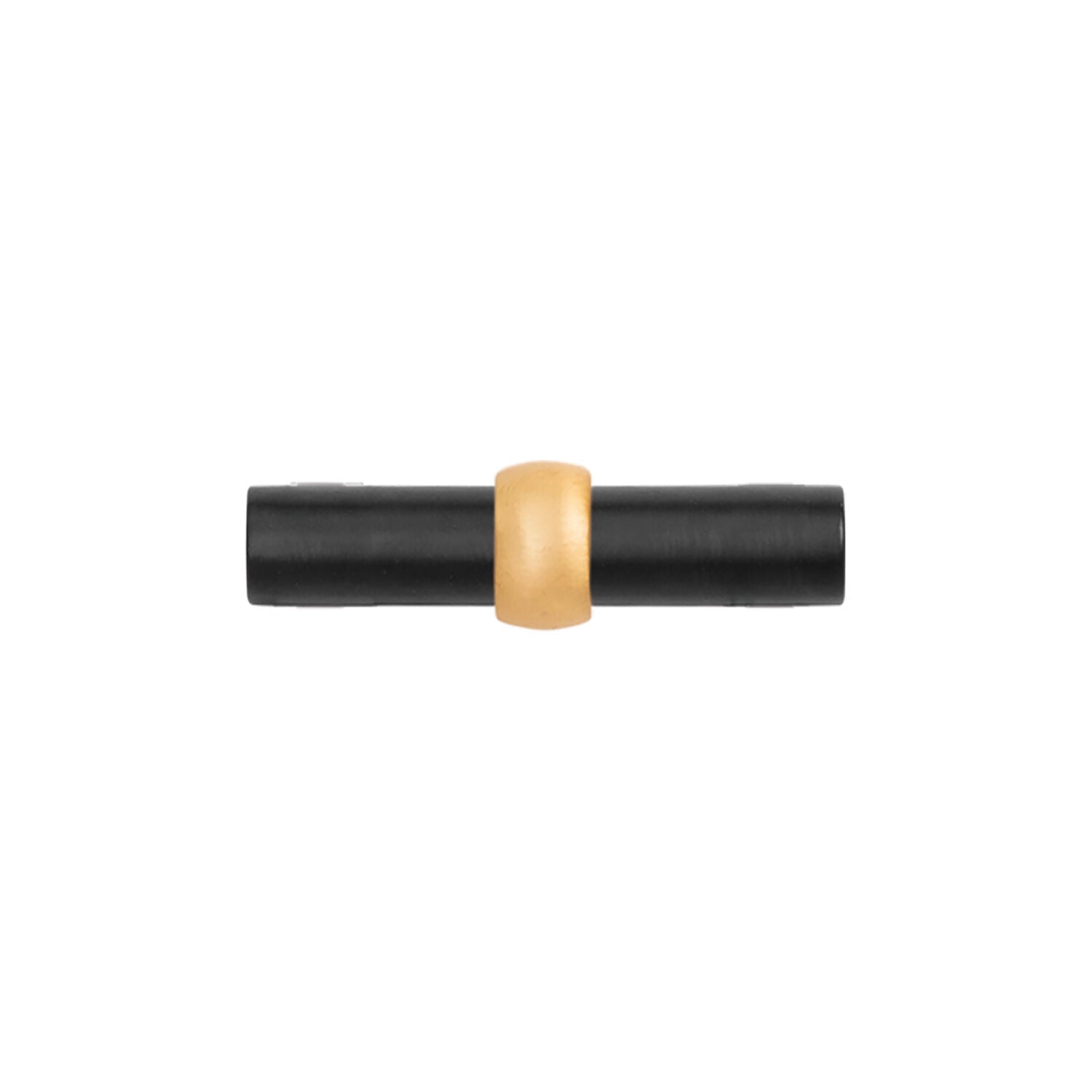 Belwith Keeler 2-1/2 Inch X 13/16 Inch Ostia T-Knob - Matte Black and Brushed Golden Brass