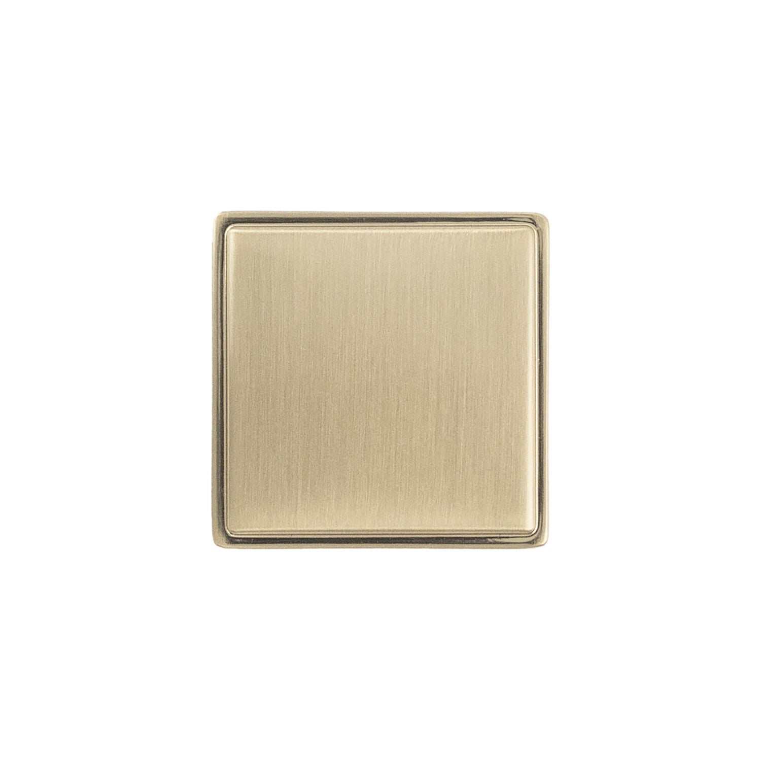 Belwith Keeler 1-1/8 Inch Square Brownstone Square Knob - Champagne Bronze