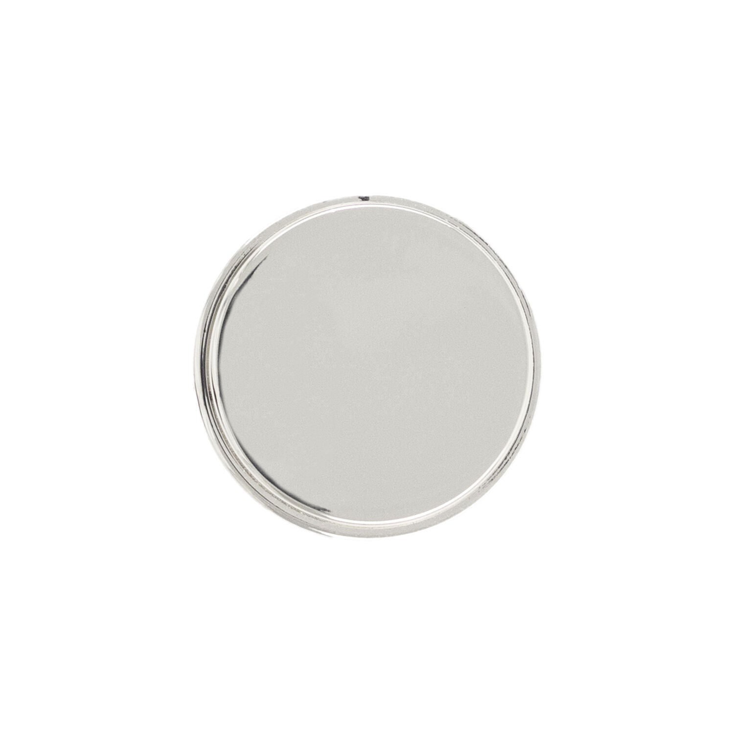 Belwith Keeler 1-1/4 Inch Diameter Brownstone Round Knob - Polished Nickel