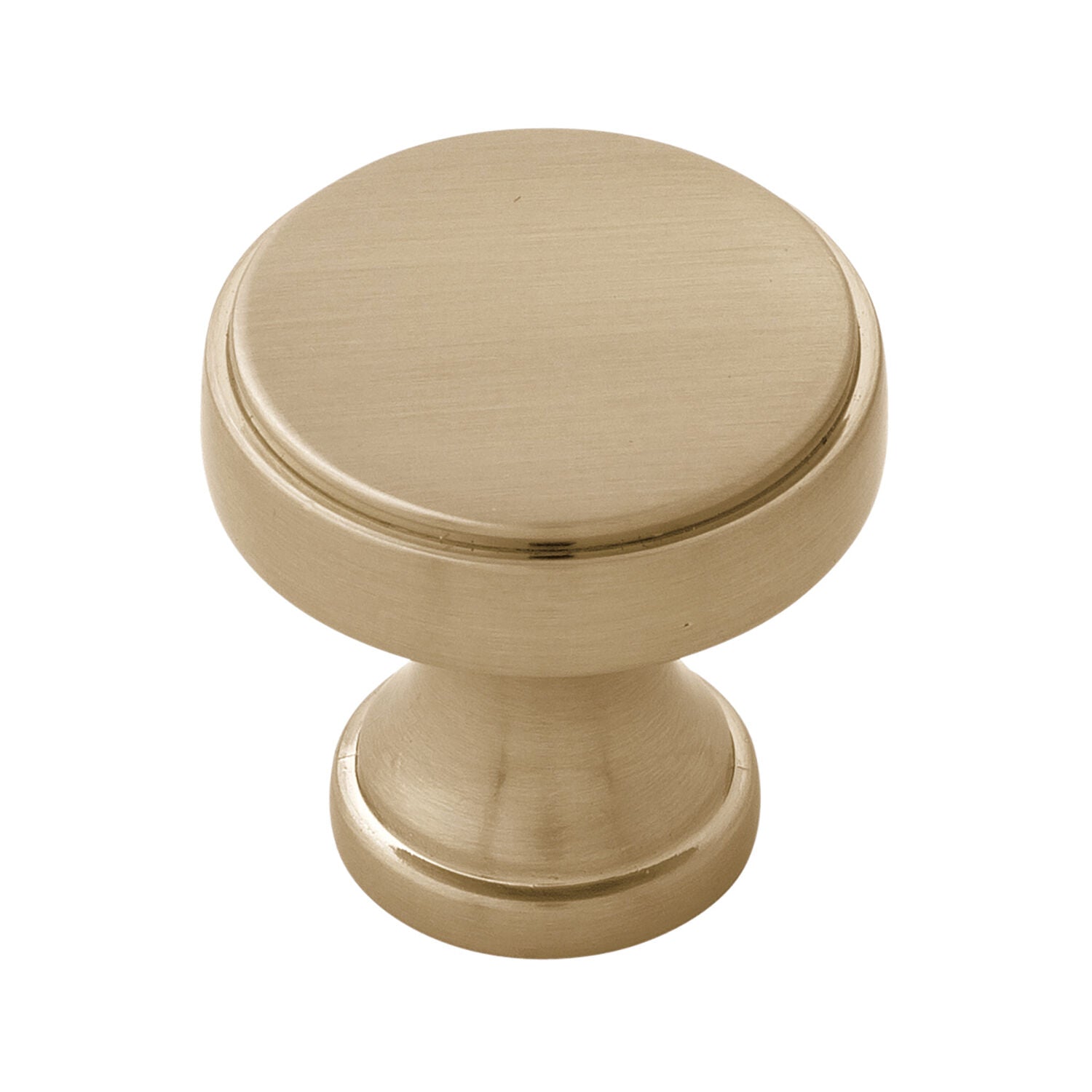 Belwith Keeler 1-1/4 Inch Diameter Brownstone Round Knob - Champagne Bronze