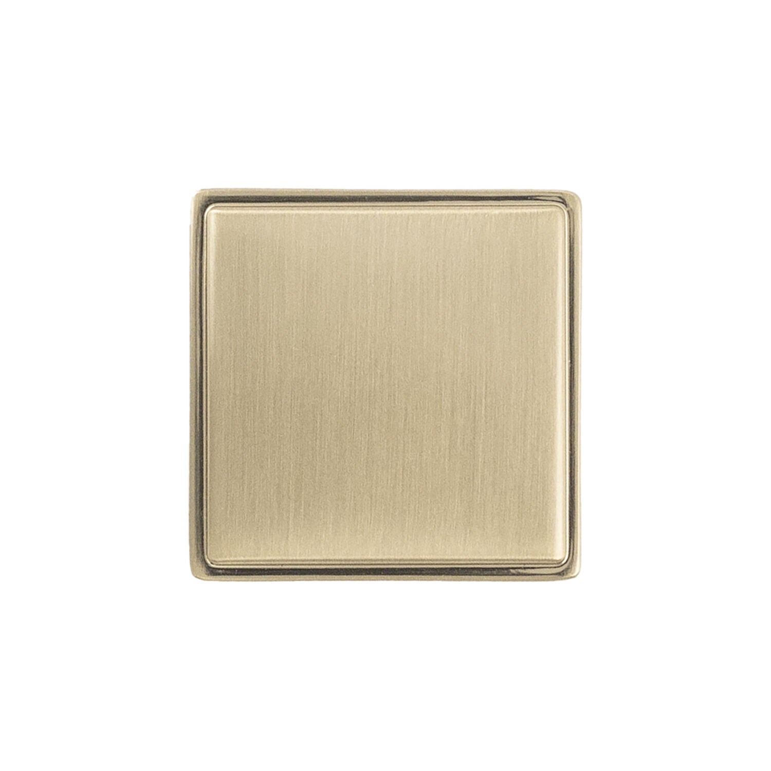 Belwith Keeler 1-3/8 Inch Square Brownstone Square Knob - Champagne Bronze